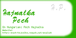 hajnalka pech business card